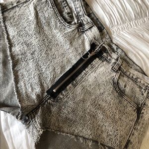 Remade Levi denim shorts